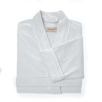 Roupão Domenico Masculino 100% Algodão Trussardi Tamanho M Cor Gelo