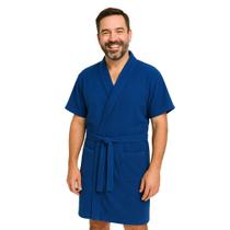 Roupão Exclusivo Azul Premium Seca Facil Extra Macio Saida de Banho