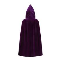 Roupão, fantasia de Halloween para crianças, com capuz, veludo, KNELOR
