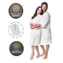 Roupão Felpudo Adulto Masculino Modelo Quimono Malibú