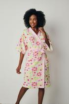 Roupão Felpudo Adulto Quimono Estampado Azaleia Com 1 Peça Roupão Felpudo Adulto Quimono Estampado Azaleia Com 1 Peça