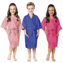 Roupão Felpudo Infantil Atlântica Tamanho 10 ul