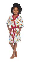 Roupao Felpudo Infantil Quimono Estampado Pop It M Lepper