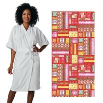 Roupão Felpudo Malibu Branco + Toalha