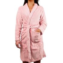 Roupão Felpudo Microfibra Camesa Adulto Unisex Com Bolso