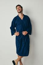 Roupão Felpudo Quimono Malibú GG Azul Lepper Roupão Felpudo Quimono Malibú GG Azul Lepper