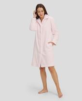 Roupão Feminino Borreguillo com Botões Rosa Lohe Roupão Feminino Borreguillo com Botões Rosa Lohe
