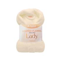 Roupão Feminino Flannel Microfibra Lady Gola Xale