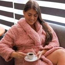 Roupão Feminino Teddy Appel Rosa Fada Tamanho M Roupão Feminino Teddy Appel Rosa Fada Tamanho M
