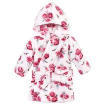 Roupão infantil de pelúcia Hudson Rose de 12 a 18 meses Roupão infantil de pelúcia Hudson Rose de 12 a 18 meses
