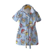 Roupão Infantil Felpudo Velour Estampado Com Capuz 100% Algodão 2 Anos+ (PBB) Dohler