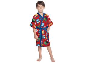 Roupão Infantil Lepper Avengers Vermelho