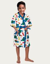 Roupão Infantil Menino Algodão Banho Piscina 08 A 12 Anos Kids