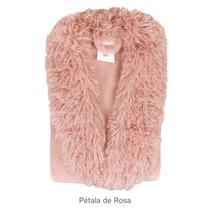Roupão Infantil Microfibra Gola Pelos Cor: Petalas De Rosa G Roupão Infantil Microfibra Gola Pelos Cor: Petalas De Rosa G
