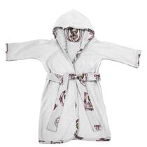 Roupão Infantil Tecebem Com Capuz Malha Plush Atoalhado Cristina 88% Algodão 12% Poliéster Branco