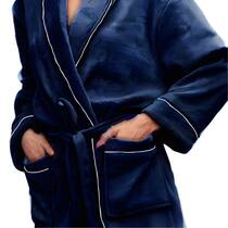 Roupão Luxo Microfibra Tamanho M Macio Mangas Longas Roupão Luxo Microfibra Tamanho M Macio Mangas Longas