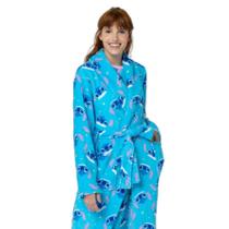 Roupão Manga Longa Soft Feminino Stitch - Puket Roupão Manga Longa Soft Feminino Stitch - Puket