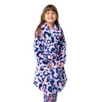 Roupão Manga Longa Soft Menina Onça - Puket Roupão Manga Longa Soft Menina Onça - Puket