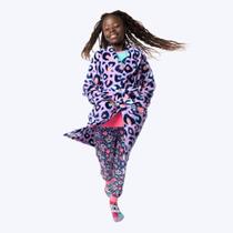 Roupão Manga Longa Soft Onça Juvenil Menina Puket 030502383 Roupão Manga Longa Soft Onça Juvenil Menina Puket 030502383