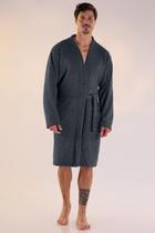 Roupão Masculino com Bolsos em Buckle 060195 Roupão Masculino com Bolsos em Buckle 060195