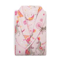 Roupão Microfibra Infantil Fleece Camesa Tamanho G - Circo