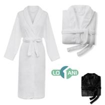 Roupao microfibra unisex branco tamanho G