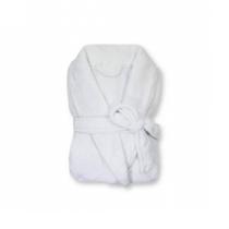 Roupao microfibra unisex branco tamanho P