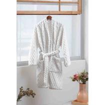 Roupão Microfibra Zurick G Off White Kacyumara Roupão Microfibra Zurick G Off White Kacyumara