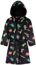 Roupão Minecraft Fluffy Fleece para meninos, preto de 9 a 10 anos Roupão Minecraft Fluffy Fleece para meninos, preto de 9 a 10 anos
