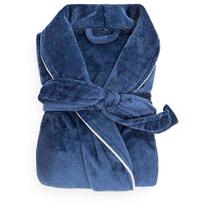 Roupão Neo Velour Camesa Marinho G - Tamanho Grande