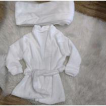 Roupão para bebê e toalha de cabelo ensaio fotográfico - Love Dri
