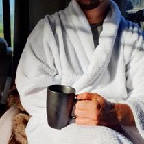 Roupão Plush Jacquard Unissex Tam.G/54 Branco Premium - GA Confort Roupão Plush Jacquard Unissex Tam.G/54 Branco Premium - GA Confort