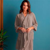 Roupão Plush Microfibra Kimono Unissex Feminino e Masculino Atlântica - Emcompre Roupão Plush Microfibra Kimono Unissex Feminino e Masculino Atlântica - Emcompre