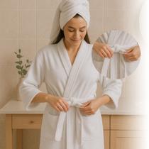 Roupão Pós Banho Conforto para Inverno Luxo Atoalhado Adulto