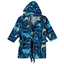 Roupão Praia Infantil Atoalhado com Capuz Dino Floresta Marinho Tip Top Roupão Praia Infantil Atoalhado com Capuz Dino Floresta Marinho Tip Top