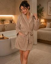 Roupão Premium Camesa Frio Inverno Quentinho Banho Adulto Feminino Masculino Tamanho Único Veste do 36 ao 40