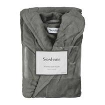 Roupão Softplush Sonhare M Manga Longa c/ Xale Sultan - Cinza Roupão Softplush Sonhare M Manga Longa c/ Xale Sultan - Cinza