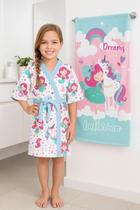 Roupão + Toalha Felpuda Sonho Encantado