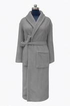 Roupão Unissex Em Microfibra Felpuda M - Habitat - Cinza