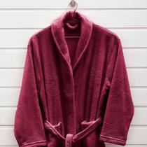 Roupao Unissex Luxo em Microfibra Manga 3/4 Tamanho P