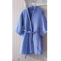 Roupão Velour Infantil P Liso Azul - Dohler