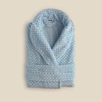 Roupão Vichy Microfibra Azul - ACASA