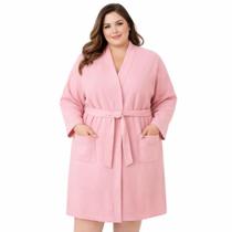 Roupão XXG Plus Size Microfibra Banho Unissex Adulto