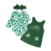 Roupas Ayalinggo St Patricks Baby Girl Outfit Macacão Roupas Ayalinggo St Patricks Baby Girl Outfit Macacão