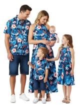 Roupas combinando com estampa floral tropical da família PATPAT