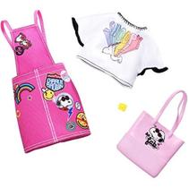 Roupas da Barbie e Peanuts Snoopy - Pacote com Camiseta e Macacão