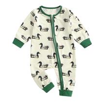 Roupas de bebê Chloefairy Duck Hunting Romper 12-18 meses bege Roupas de bebê Chloefairy Duck Hunting Romper 12-18 meses bege