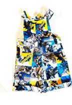 Roupas De Bebê Jardineira Brim Jeans Super Batman Infantil Roupas De Bebê Jardineira Brim Jeans Super Batman Infantil