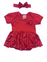 Roupas De Bebe Vestido Body Menina Raquel com Tiara