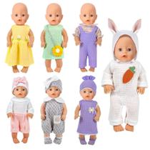 Roupas de boneca ARTST Baby Doll 43 cm recém-nascido/38 cm Bitty/40 cm Roupas de boneca ARTST Baby Doll 43 cm recém-nascido/38 cm Bitty/40 cm
